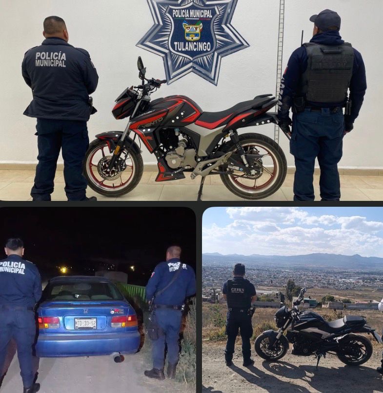 Operativos de seguridad permiten recuperar siete vehículos con reporte de robo en Tulancingo