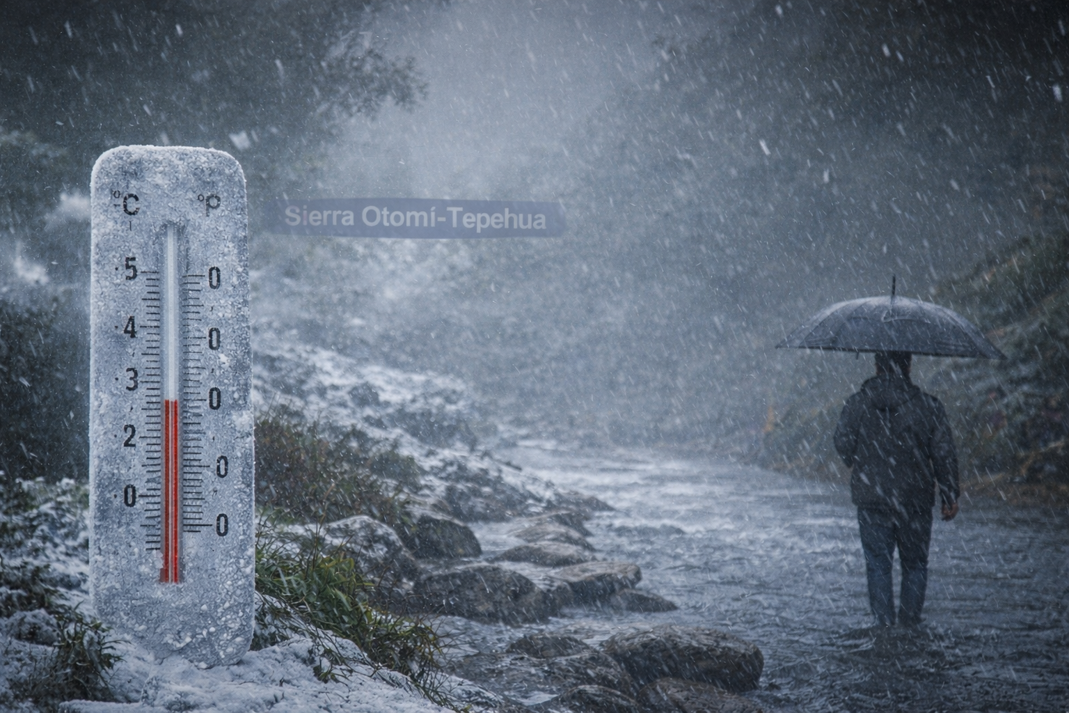 Frente Frío 30 traerá heladas de hasta -5 grados y lluvias fuertes en Hidalgo