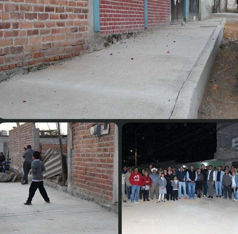 Lorena García supervisa avance de obra de guarniciones y banquetas en colonia El Paraíso con recursos FAISM