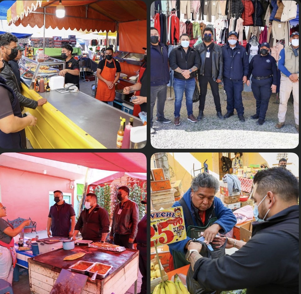 Obligan uso de cubrebocas en tianguis de Tlahuelilpan por contingencia sanitaria