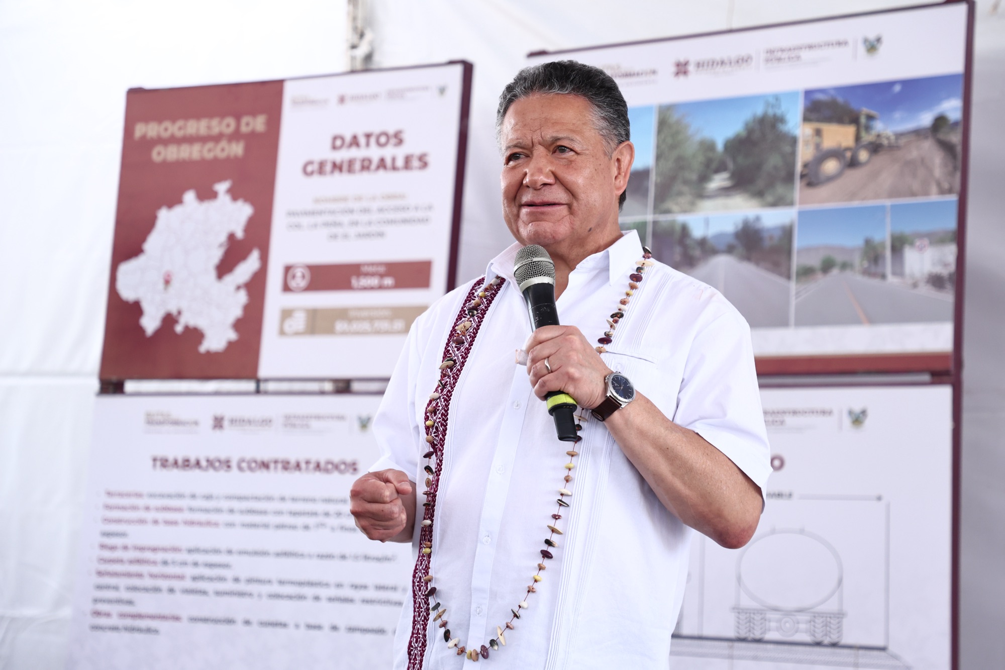 Gobierno de Hidalgo acelera obras y servicios en dos municipios