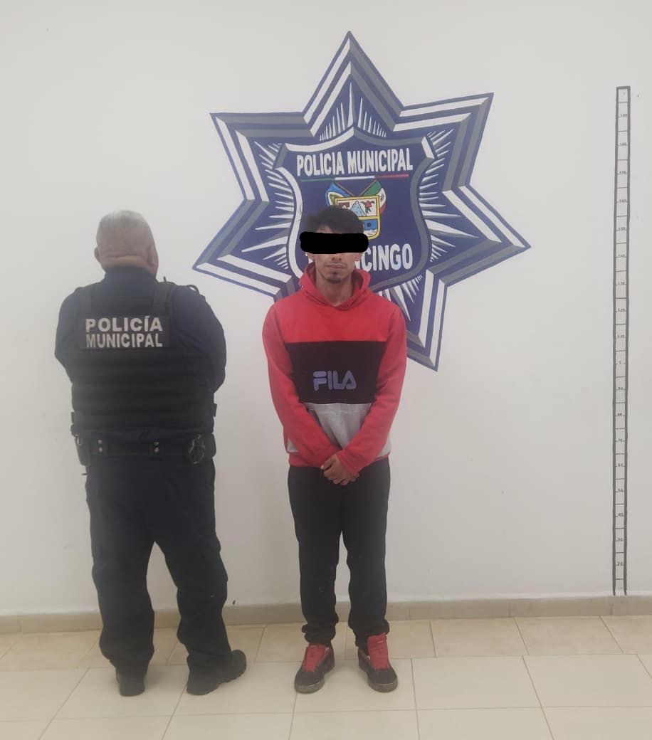 Detienen en Tulancingo a hombre señalado por presuntos robos en comercios y viviendas