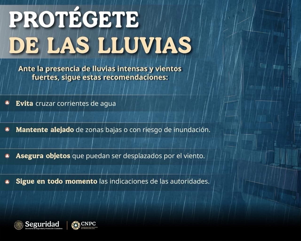 Alertan por lluvias intensas en Hidalgo