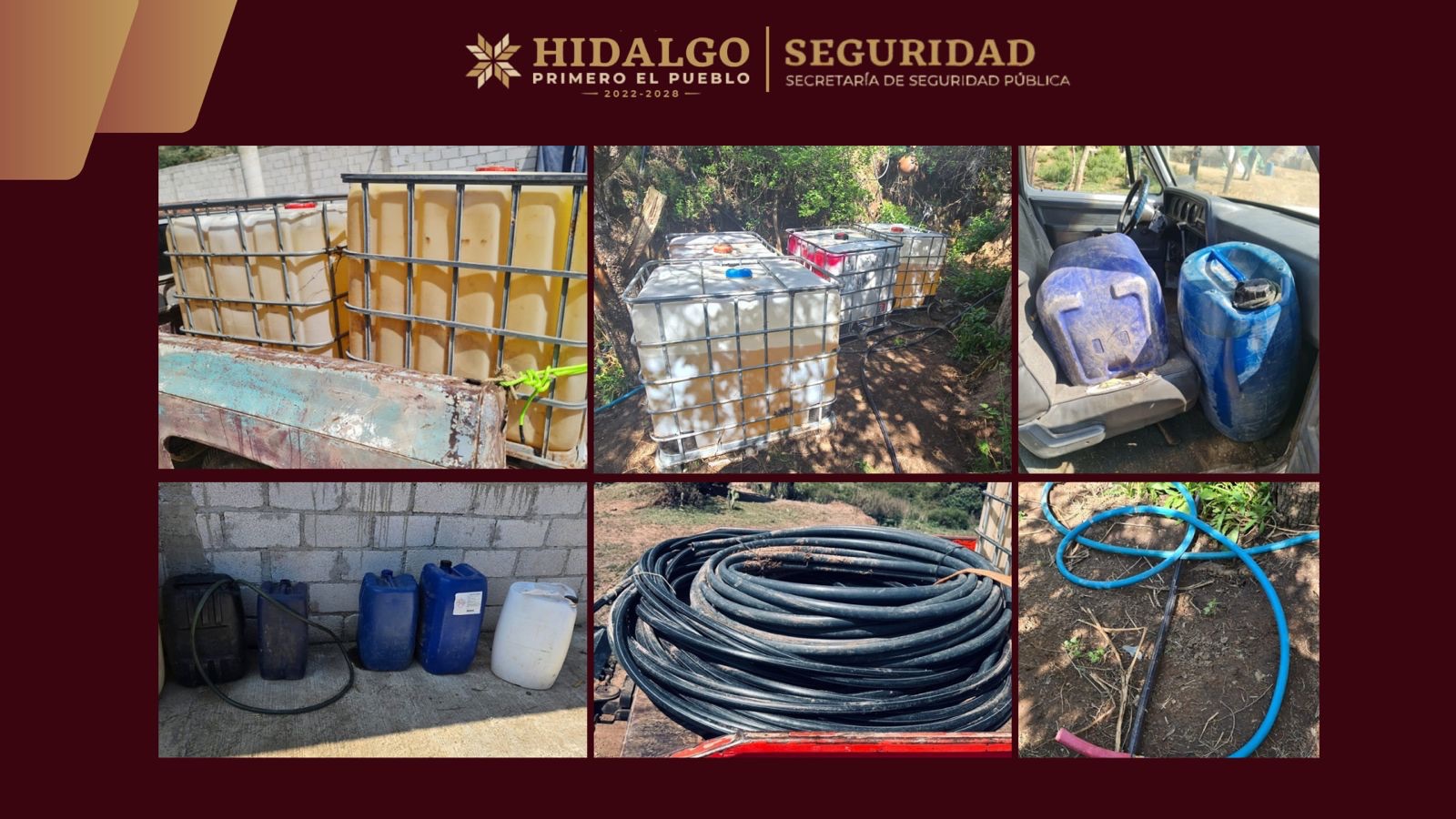SSPH asegura presunto centro de huachicol en Singuilucan