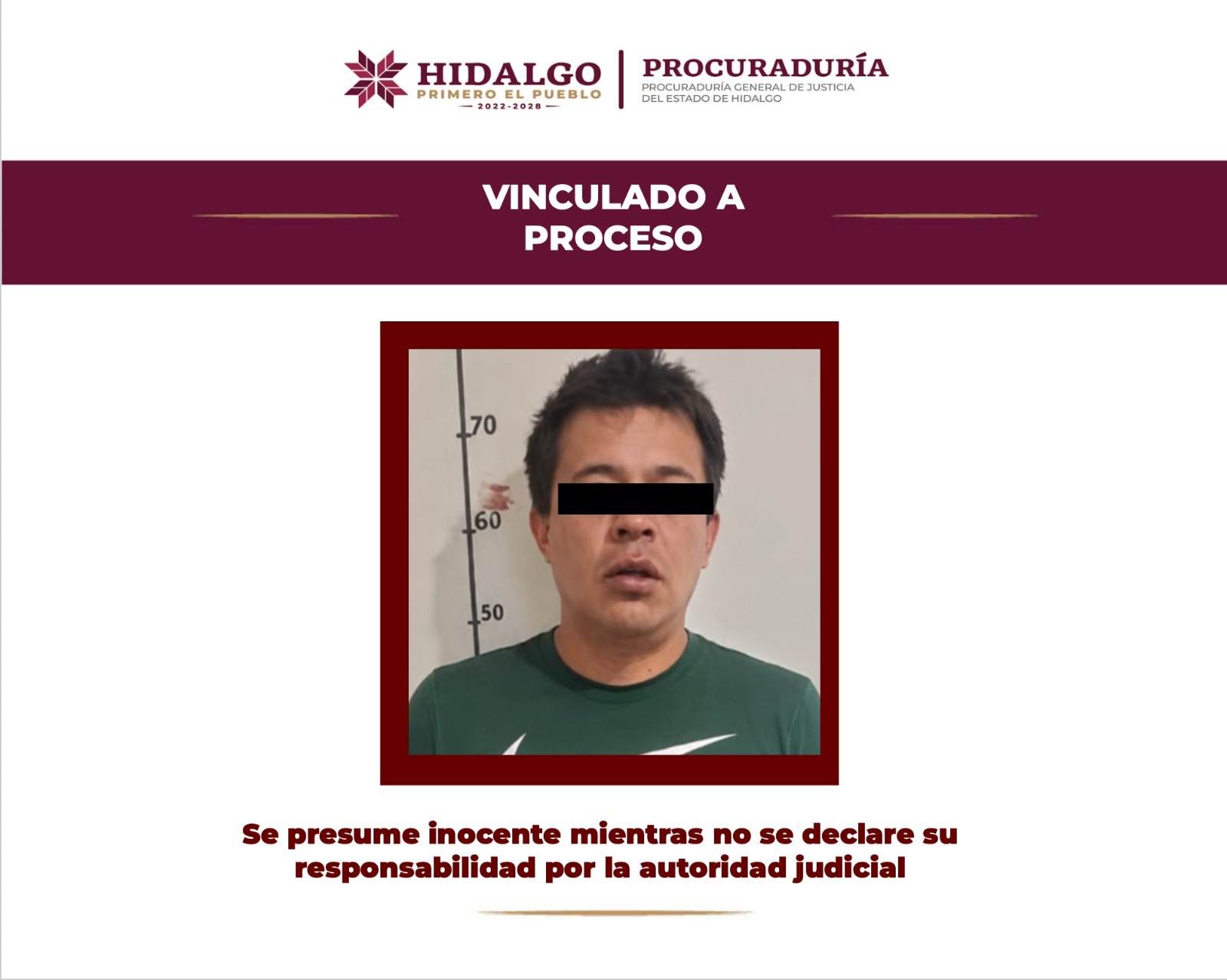 Vinculan a proceso a presunto feminicida de joven atacada en Actopan