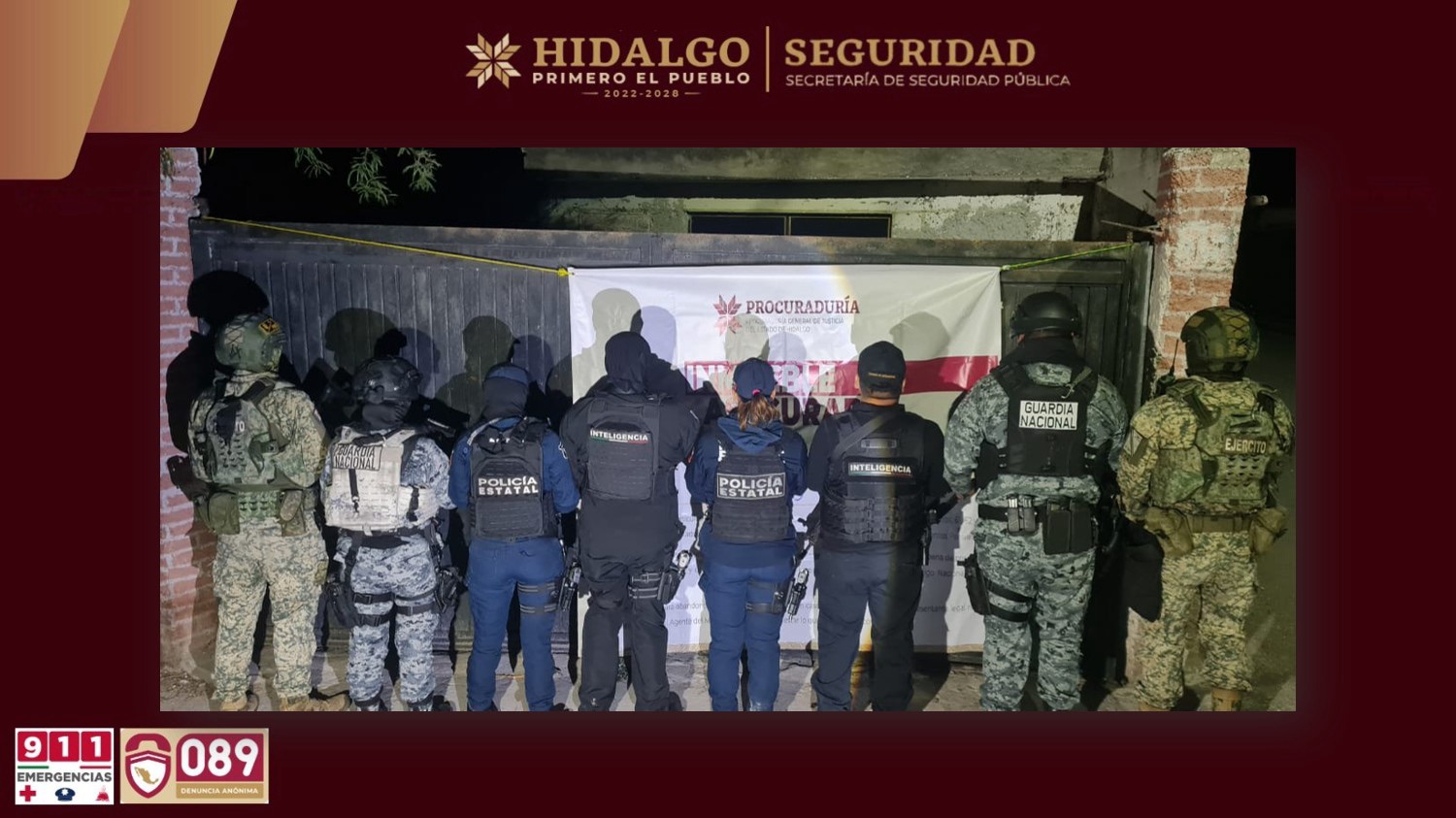 Aseguran más de mil 600 dosis de droga durante cateo en Ixmiquilpan