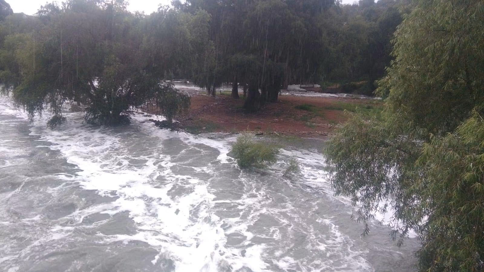 Tezontepec de Aldama mantiene monitoreo permanente de los ríos Salado y Tula por incremento en sus niveles